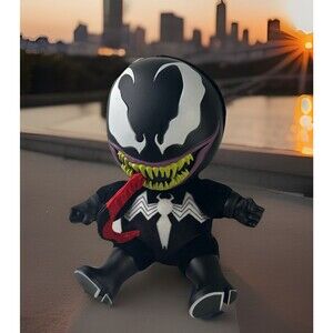Marvel Kidrobot Roto Phunny 8 Inch Black Venom Stuffed Plush 2021